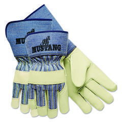 Mustang Premium Grain-Leather Gloves, 4.5